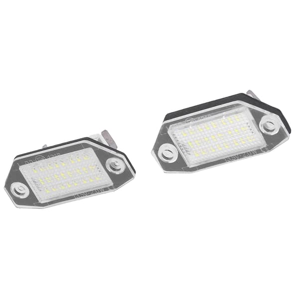 Bilnummerpladelys Hvid LED 12‑24V Plast Plug and Play Passer til Ford Focus C‑MAX 2003‑2018