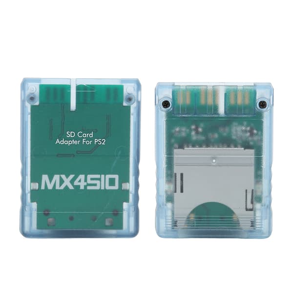 Profesjonell PS2 minnekortleser - Transparent Plug and Play minnekortadapter