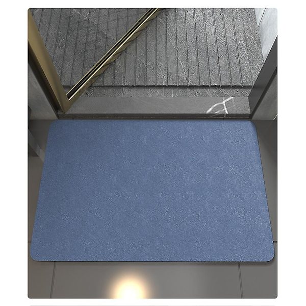 Diatoméjord Bløde måtter til badeværelse og toilet Absorberende gulvmåtter 60*90 cm Grå 60*90cm Grey