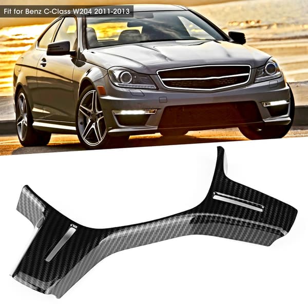 Kolfibermönster ABS rattglanstrim för Benz C Class W204 2011-2013