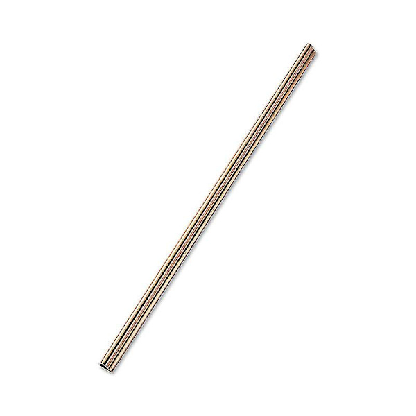 6 ruostumattomasta teräksestä valmistettua smoothiepilliä, 8,46" x 8 mm, puhdistusharjalla, hopea ruusukulta Rose Gold