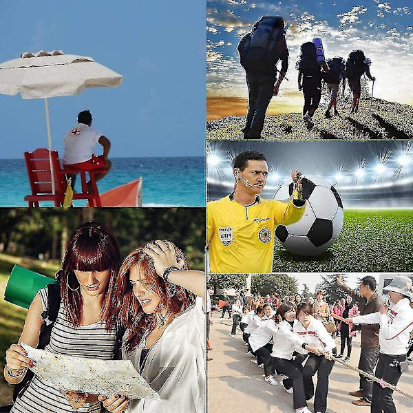 2st domarvisselpipa, metallvissling, sportöverlevnadsvisselpipa 120db utomhuscampingunderhållningsvissel