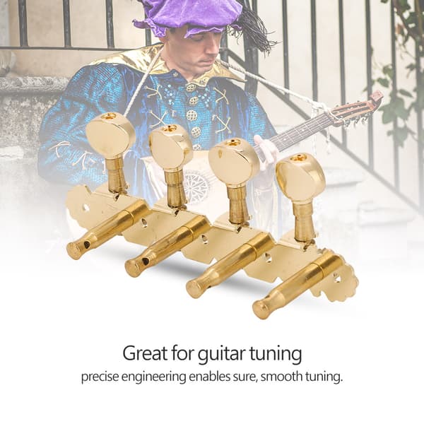 Mandolin Stemmeskruer Stemmepinde Krom Metal Stemmere Knap Tilbehør