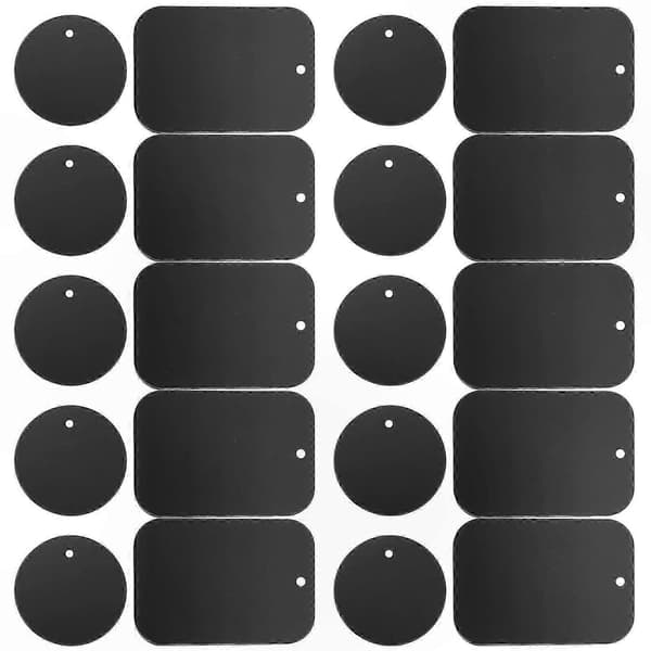 20-pak magnetisk biltelefonholder tilbehør til køretøjsbrug Sort Black 6.5x4.5cm