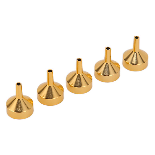 Mini trattar Lättvikts bärbara metall mini trattar för miniatyrflaskor eteriska oljor DIY läppbalsam