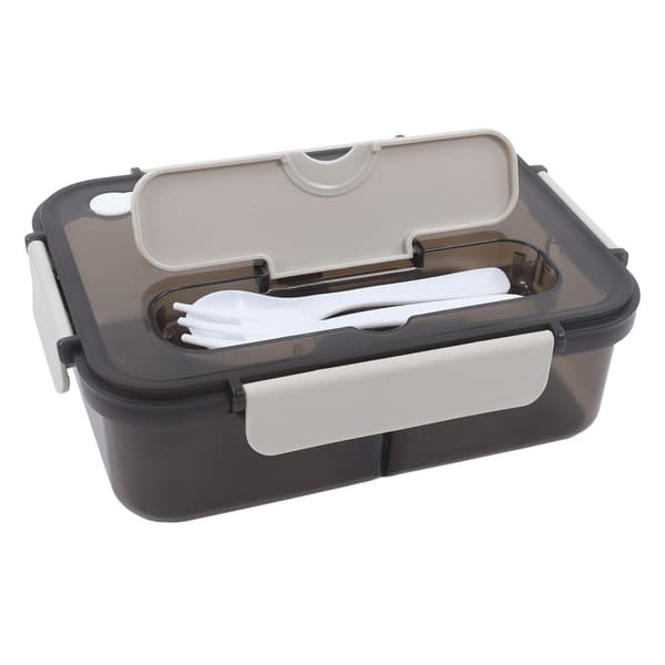 3-roms Bento-boks 1500 ml Stor kapasitet Matboks for studenter, arbeidere, hjemmeskole, kontor, hvit