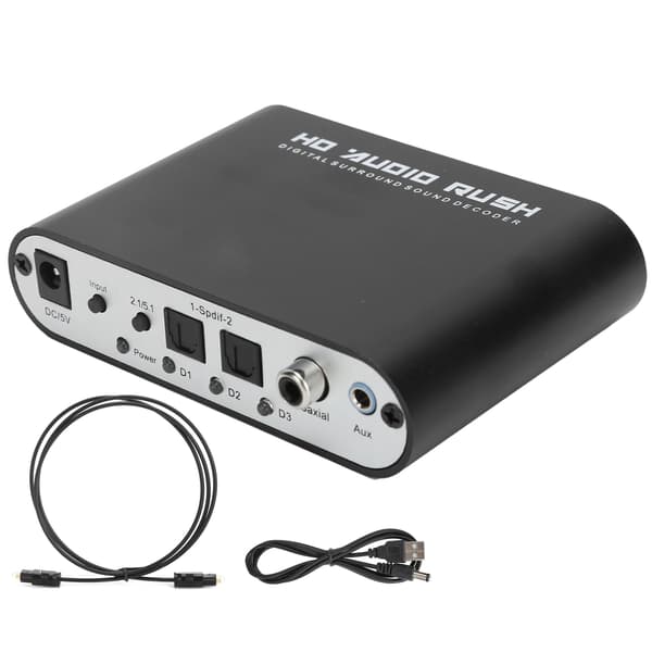 5.1CH DTS Dolby AC3 Audio Decoder Digital Optisk Koaksial til Analog ...