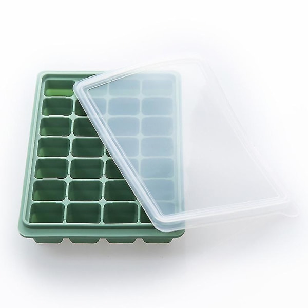 28 Grid Ice Box Cover Bamboo Green