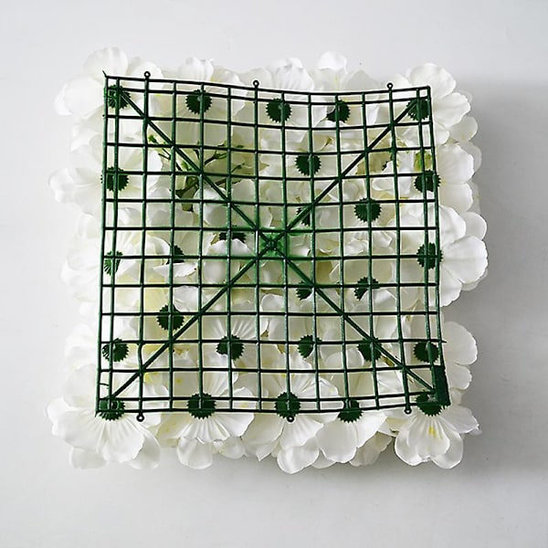 Simulering Ros Bakgrund Vägg Ros Vägg Falsk Blomma Blomstrad Plast Lämplig för bröllopsdekoration Bröllop Blombåge Fotostudio Bild Vägg 1 White