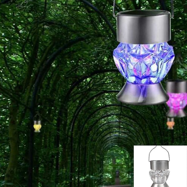 1 pakke Solar En S Solar SS Roterbar Outdoor En Cam Hengende Led Solar Lamp 7 S 1pcs