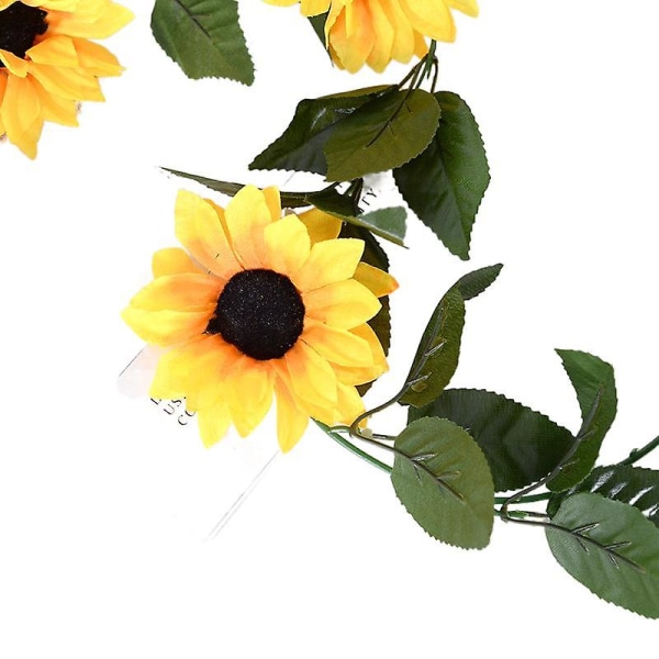 Solsikke Blomst Rattan Simulering Blomst 10 Stor Solsikke Blomst Real Scene Dekoration Rattan Hjem Pipe Winding Solsikke sunflower vine