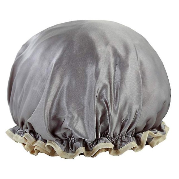 3-pack Satin Silk Bonnet Sleep Cap-grå