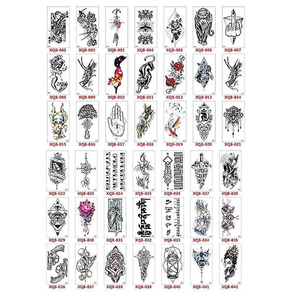 Liten Full Arm Totem Symbol Vattentät Tatuering Sticker Mode Vackert