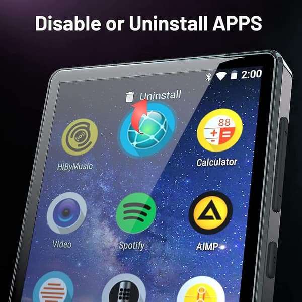 【BQ】MP3-afspiller Bluetooth med lyd, browser 4,0 tommer IPS-skærm MP4 Bærbar musikafspiller