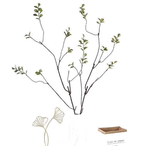 Simulerede ahornblade, røde ahornblade, grønne ahornblade, lange grene, vægmonterede ahornblade, bløde blomsterarrangementer, bryllupslandskab, green