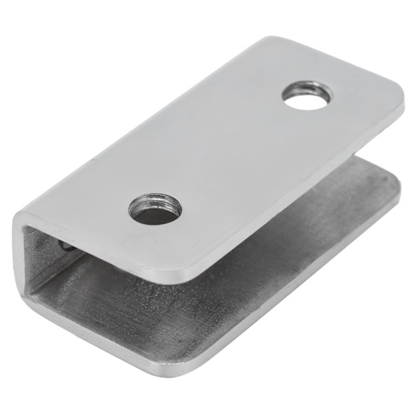 Rektangulær Glasfiksérclips 304 Rustfrit Stål Glasklemmeholder til 8‑12 mm Glas