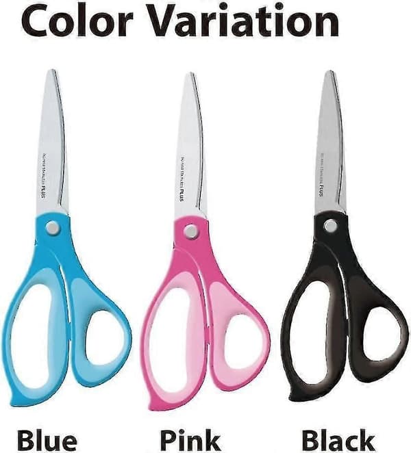 【BQ】Plus Fit Cut Curve -sakset, suuret, mustat Large