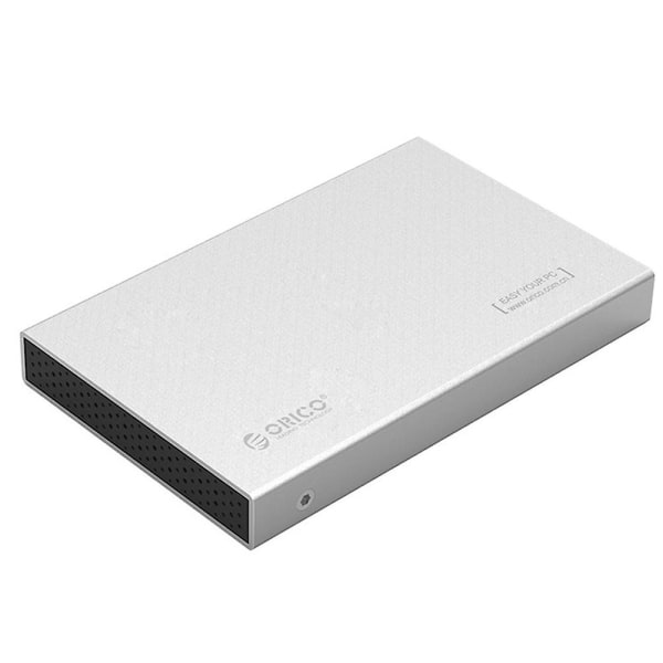 2,5 tommer aluminiumslegering harddiskkabinet Gen2 USB3.1 SATA C til C White