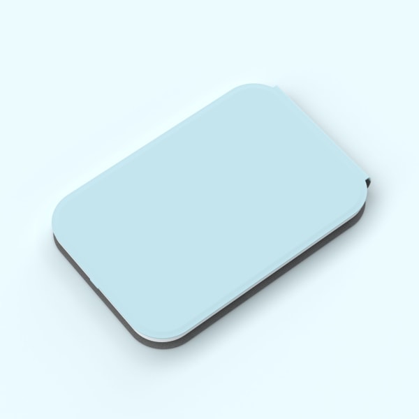 Oppladbart bordplate sammenleggbart kosmetikkspeil, blått