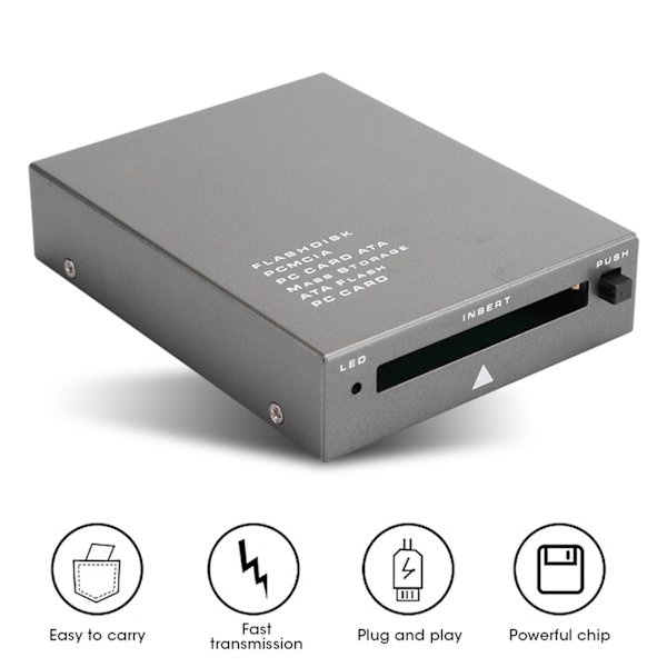 PC Computer USB2.0 ATA Flash-hukommelseskortlæser Plug and Play-adapter