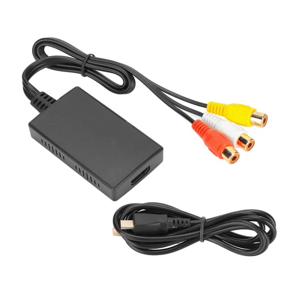 RCA til HD Multimedia Interface Konverter Micro USB Strømforsyning AV til HD Multimedia Interface Konverter til PS One