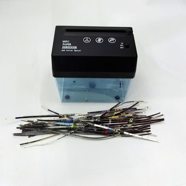 Automatisk A6 Mini Elektrisk USB Papir Shredder Cutter med Automatisk Mating for Kontor og Skole