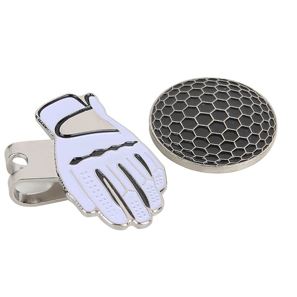Magnetisk golfputter hovedcover i rustfrit stål, sort og hvid