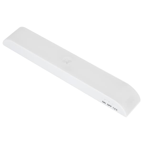 LED Bevegelsessensor Lys Trådløs Selvklebende Skap Garderobe Lys Dobbel Rad Hvit