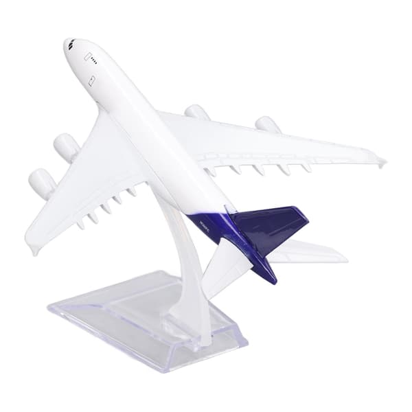 Legeringsflymodel Høj Simulation Fly Dekorationssamling Model med Baseholder