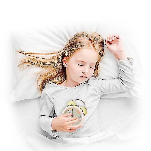 Mini Väckarklocka Elektronisk Runt Antal Dubbel Bell Skrivbordsbord Digital Quartz Klocka Heminredning Blue