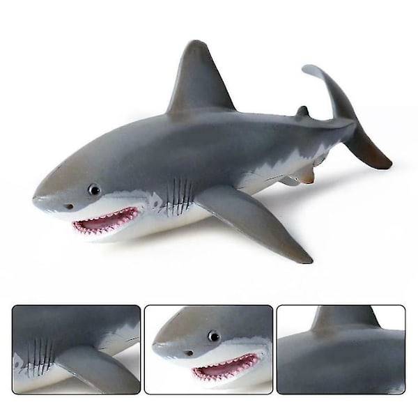 Shark Model Toy, simulering miniatyr djurleksak, liten hajfigur