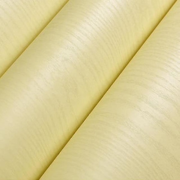 Självhäftande, vattentät och avtagbar vinyltapet 40cm x 2m Träbeige 40cm x 2m Wood Beige