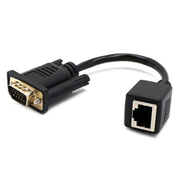 10pcs Vga To Rj45 Adapter Network Cable To Vga Network Monitor To Network Vga Extender