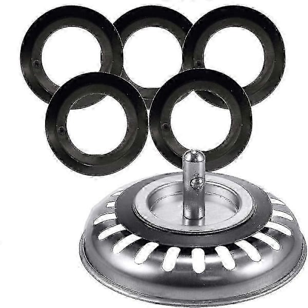 【BQ】Gummipackningar för diskbänkssil 5-pack