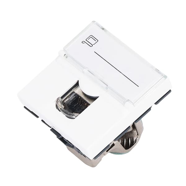 Netværks Jack Modul CAT6A RJ45 Fransk Adapter Skærmet ABS Tilbehør til Computer