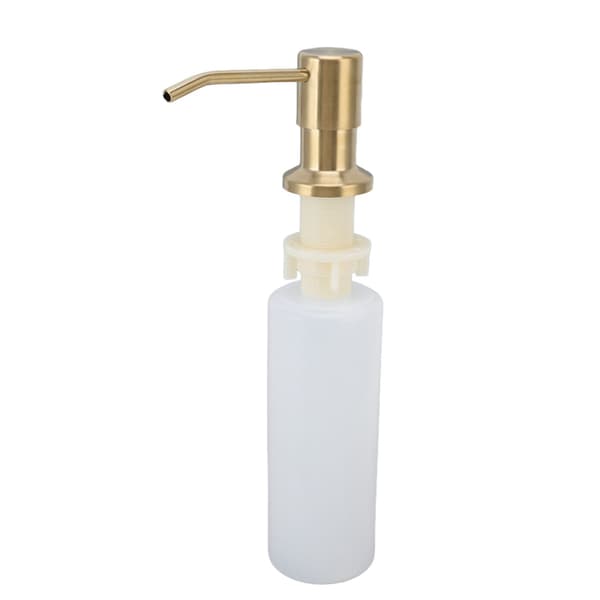 300 ml sæbedispenser til køkkenvask i rustfrit stål 360 graders rotation multifunktionel guld