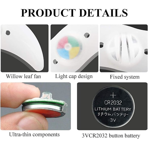 4 x LED sykkelhjullys, vanntett LED-sykkelhjullys med 3 blinkende moduser LED-sykkelhjullampe for voksen- og barnesykkel - farge