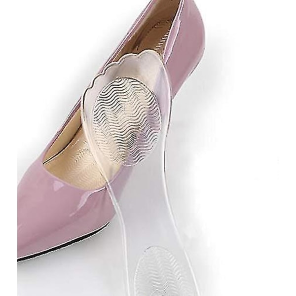 1pair 3/4 Women Lady Girls' Self Adhesive Silicone Gel Non Slip Comfortable Shoe Insoles High Heel Shoe Cushion