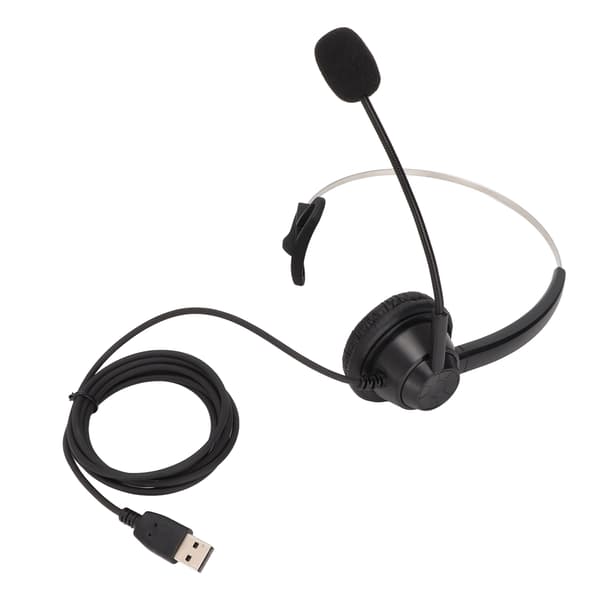 H360DUSB Enkelt Øre Business Headset Sort Støjreduktion USB Business Headset til USB-interface