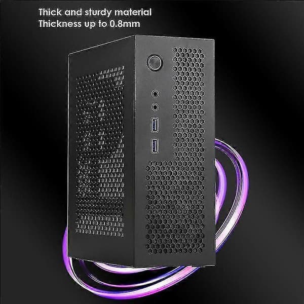 A09 Htpc-datorchassi Mini-ITX Gaming-datorchassi Stationärchassi USB 3.0-datorchassi Hemmadator Sølv