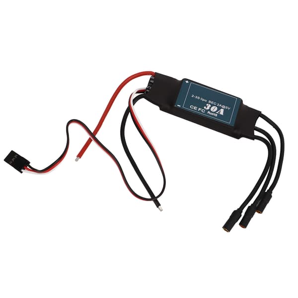 30A Børsteløs ESC Elektrisk Hastighetskontroller 5V 2A BEC Fastvinget RC Fly Helikopter Erstatning