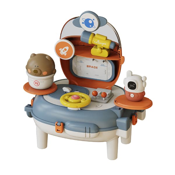 Stimulerende Legetøjsrygsæk Playset Multifunktionel Bærbar Legetøjsrygsæk Type 3