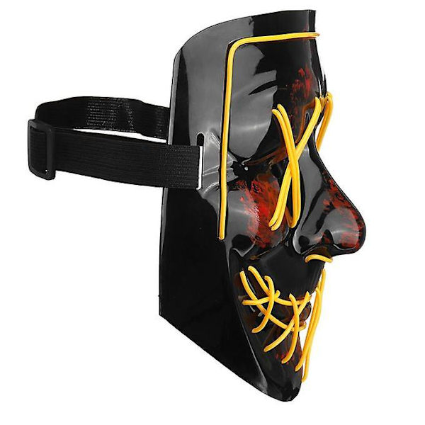 5 Mode Halloween Led Light Up Party Cosplay Skrämmande F - Lila B