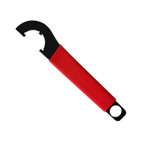 【BQ】Slottmutternyckel 1 1/4 med gummihandtag, justerbar nyckelverktyg buffertrörslåsmutter As shown