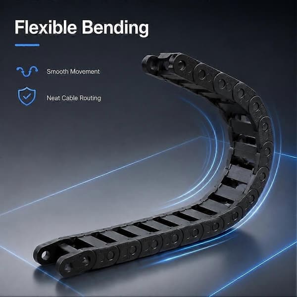 Til Bambu Lab X2D lynlåssæt Organiseret routing og letinstalleret lynlåssæt til X2D 3D-printertilbehør Black