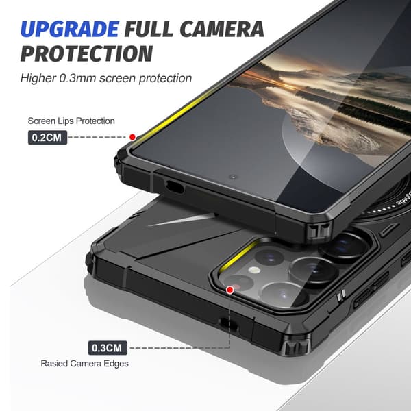 Hybridcover Samsung Galaxy S25 Ultra MagSafe Ring Sort