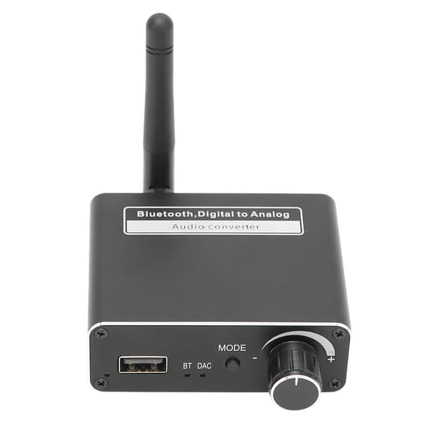 D18 3-i-1 Audio Converter Bluetooth 5.0 Mottaker HiFi Digital til Analog Audio Adapter med USB-port