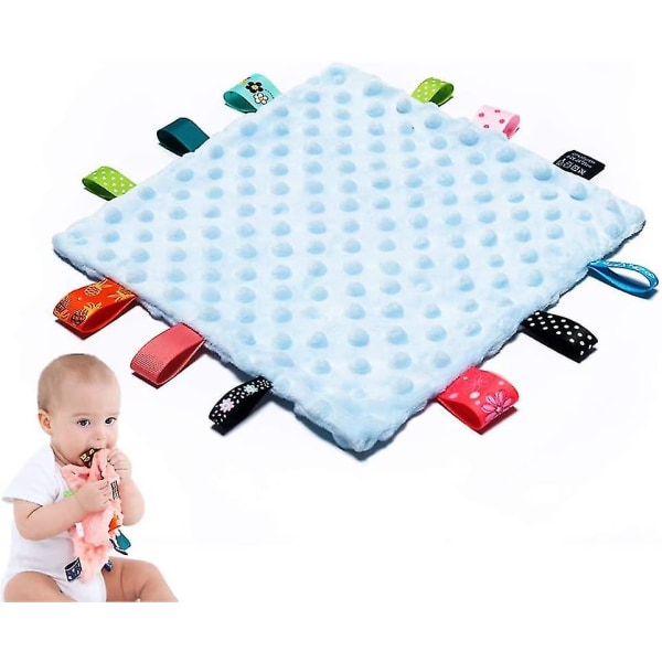 Baby Tags Sikkerhed Tæpper-baby beroligende plys tæppe