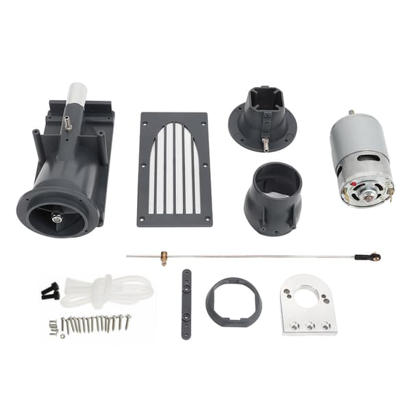40mm RC Båt Jet Pump Thruster Set med 775 Borstad Motor Grå