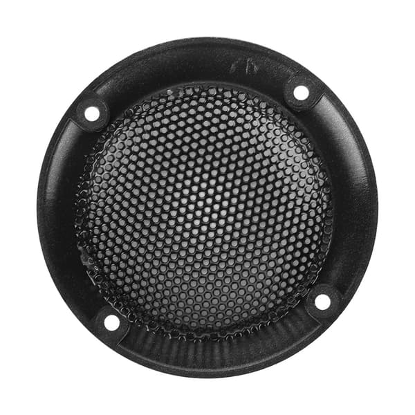 Bilhøjttaler Mesh Cover - 2 tommer, dekorativ stålcirkel, sort